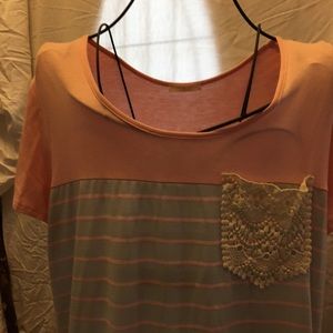 Lime & Chill Women’s Pink and Gray Top